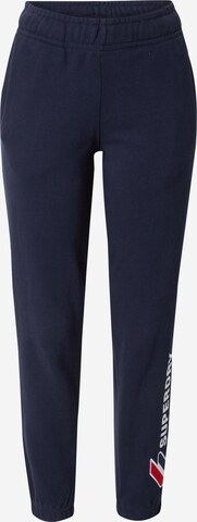 Superdry Pants in Blue: front