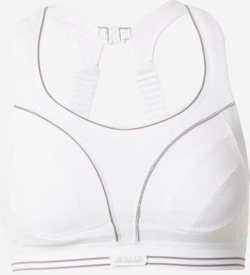 Bustier Soutien-gorge de sport 'Run' SHOCK ABSORBER en blanc : devant