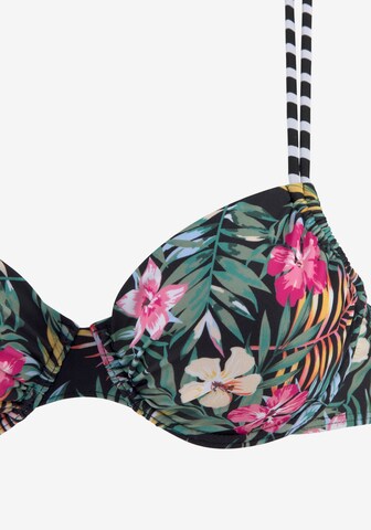 VENICE BEACH Push-up Bikinitop in Schwarz