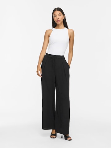 Wide Leg Pantalon 'VISURASHIL' VILA en noir