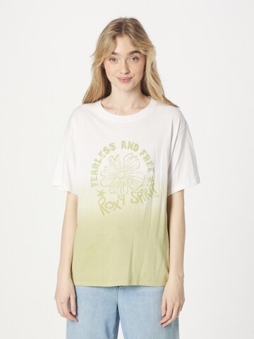 T-shirt fonctionnel 'YOU TOLD ME' ROXY en blanc : devant