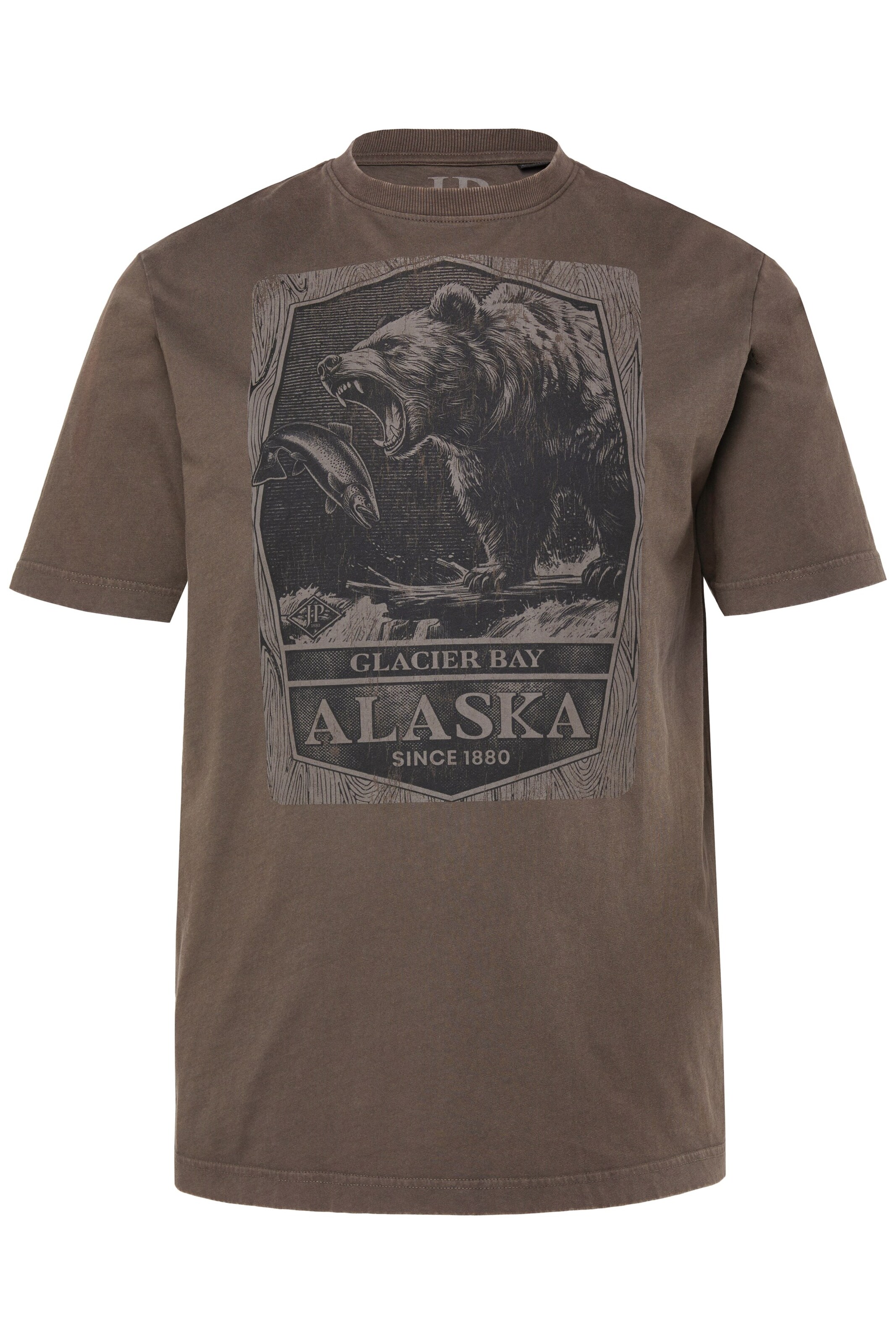 JP1880 Shirt in Bruin: voorkant