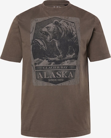 JP1880 Shirt in Bruin: voorkant