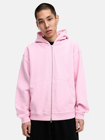 Daily Cotton Sweatjacke 'DCBEND'‌‌‌‌‌‌‌‌‌ in Pink: Vorderseite