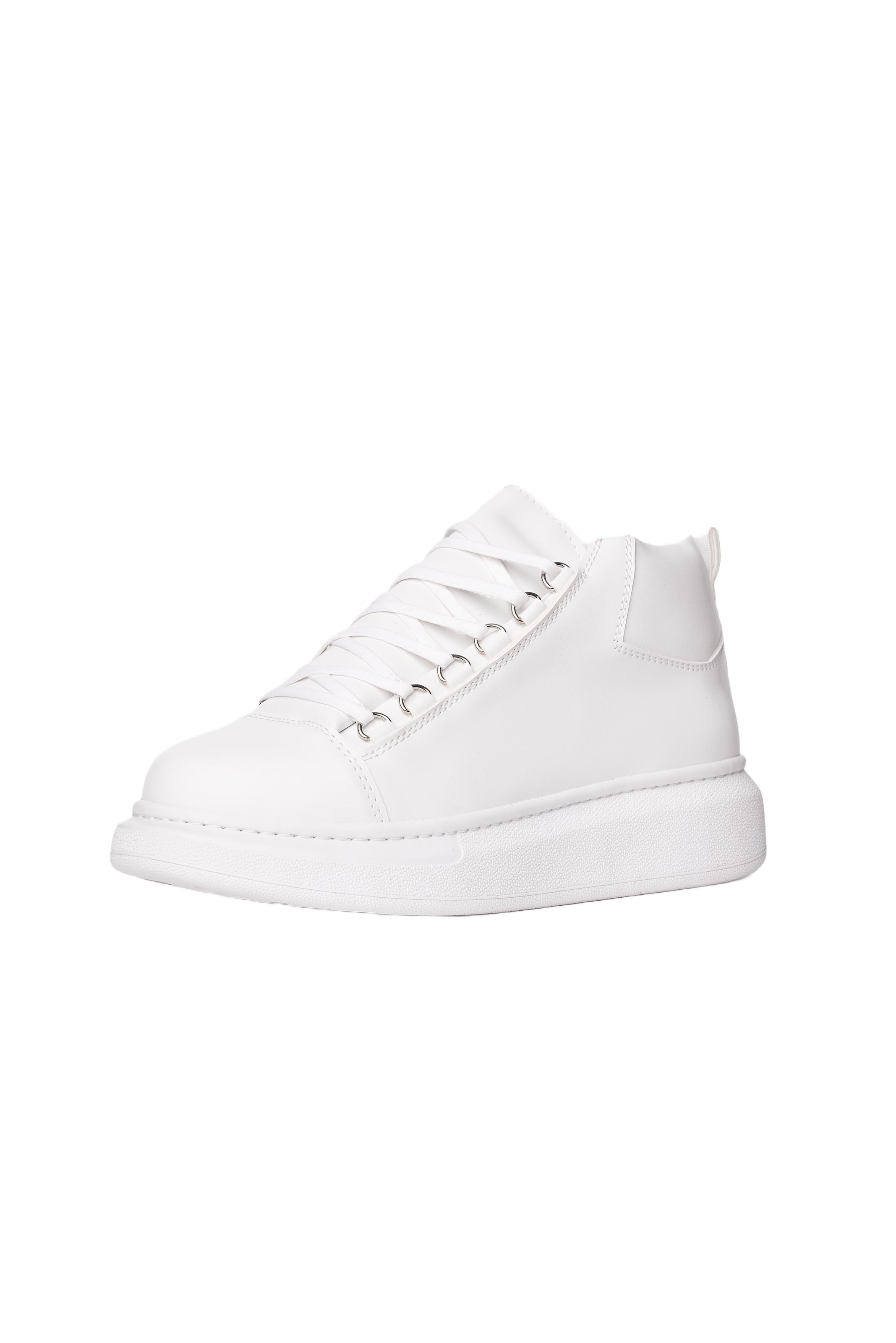 MARTIN VALEN Sneakers hoog in Wit: voorkant