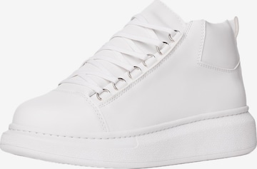 Baskets hautes MARTIN VALEN en blanc : devant