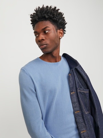 JACK & JONES Regular fit Sweater 'Leo' in Blue