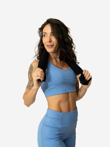 Tempus Own - Soutien Bustier Soutien de desporto 'Control High-Support Sports Bra' em azul: frente
