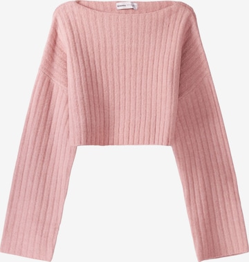 Pull-over Bershka en rose : devant