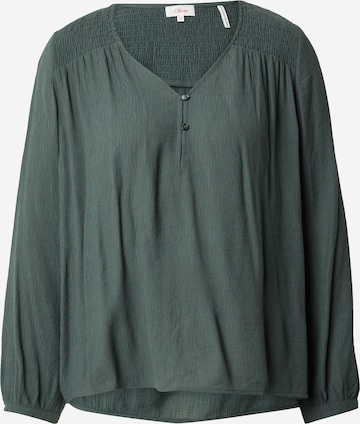 s.Oliver Blouse in Groen: voorkant