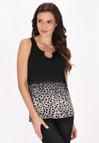 Haut 'Fashion Look' faina en noir : devant