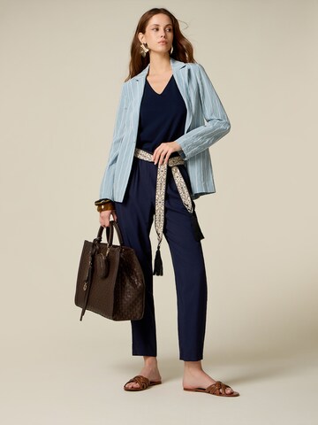 oltre Loosefit Broek in Blauw