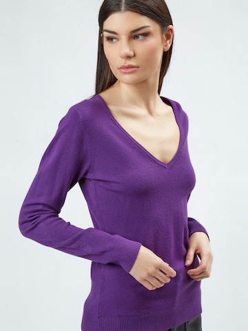 Influencer Sweater in Purple