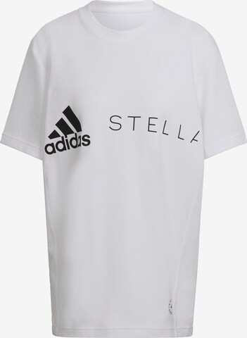 ADIDAS BY STELLA MCCARTNEY Performance Shirt 'Logo' in White: front