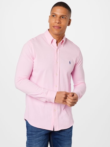 Polo Ralph Lauren - Slim Fit Camisa em rosa: frente