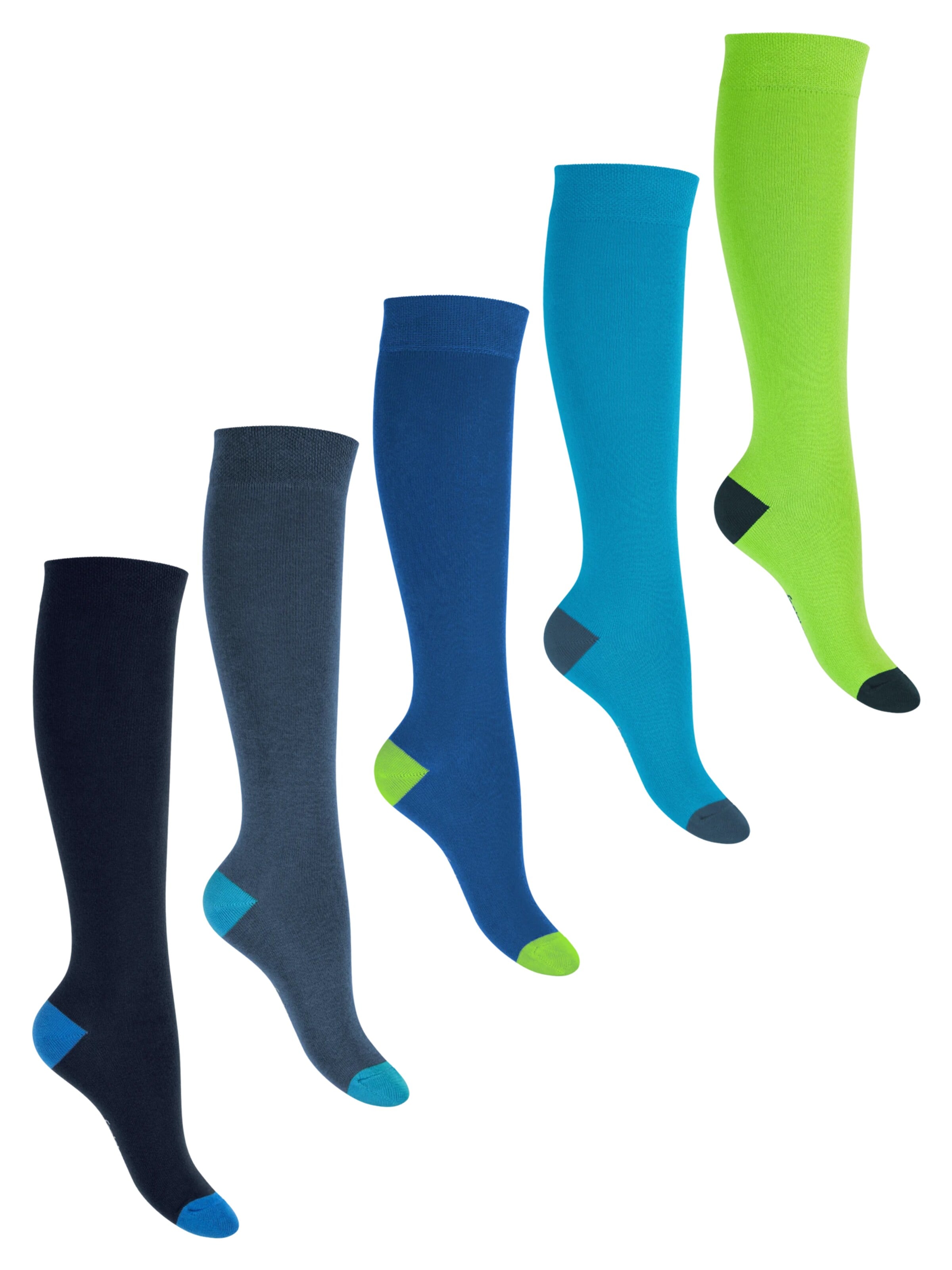 footstar Socks 'Color Pop' in Blue: front