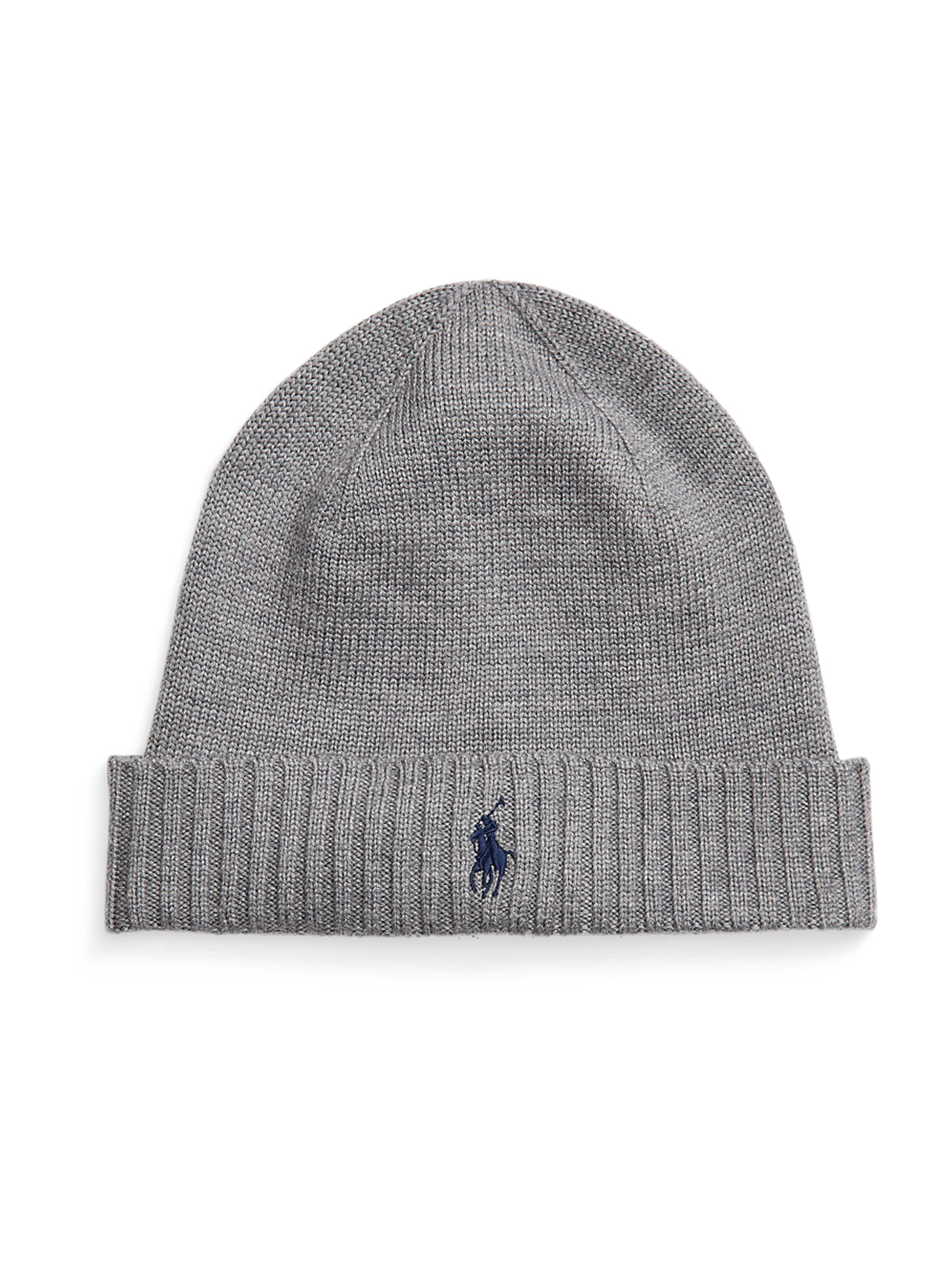 Polo Ralph Lauren Beanie in Grey: front