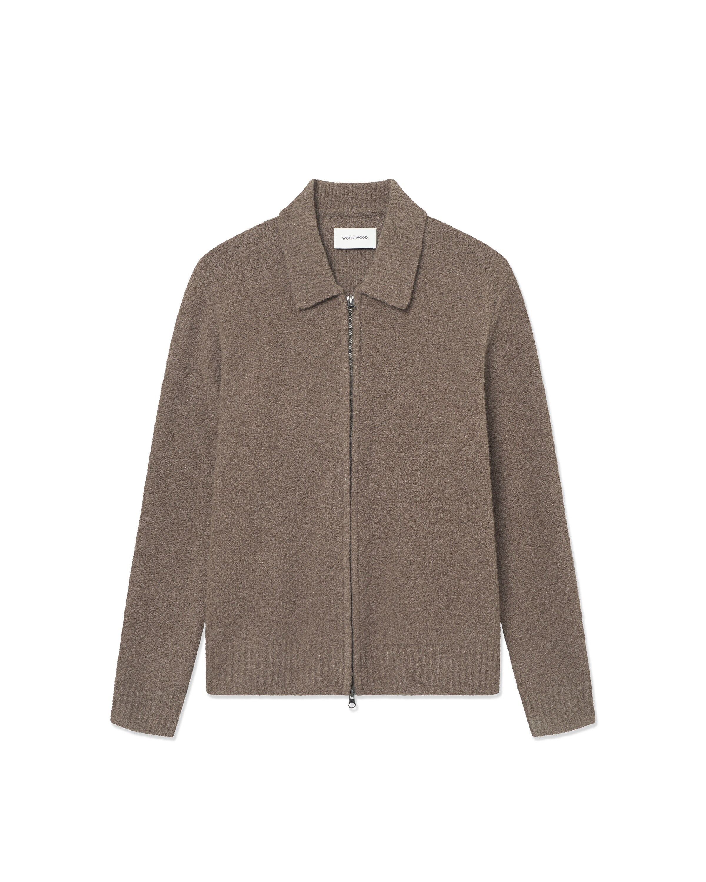 WOOD WOOD Cardigan 'WWAndy' i beige: forside