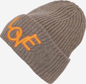 Zwillingsherz Beanie in Beige: front