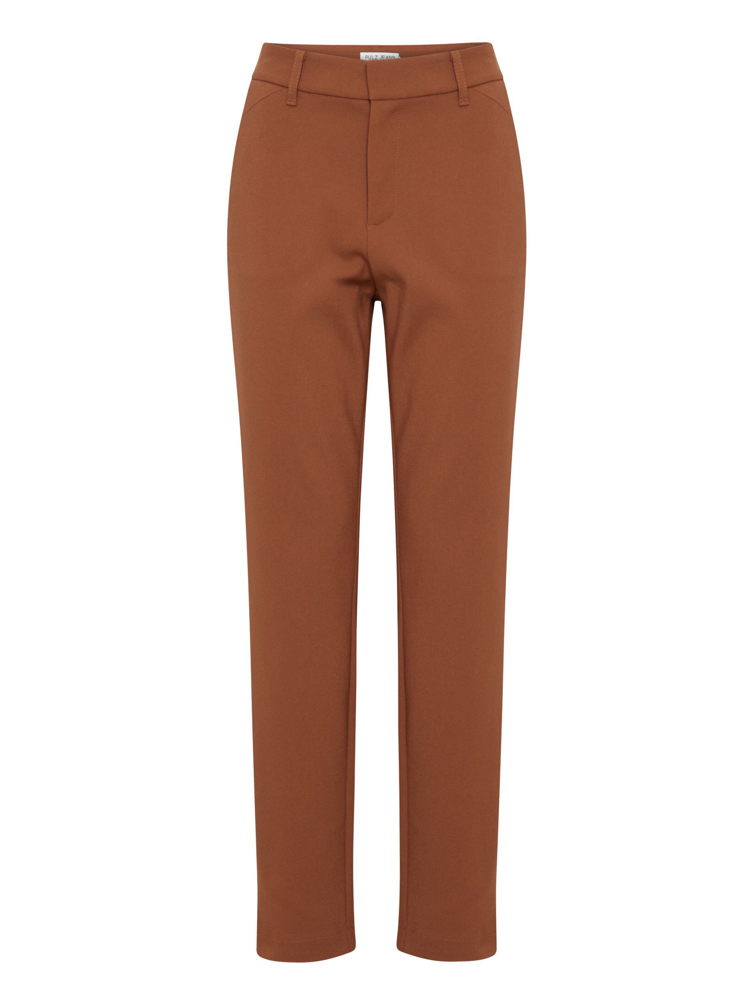 Pantalon chino 'Bindy' PULZ Jeans en marron : devant