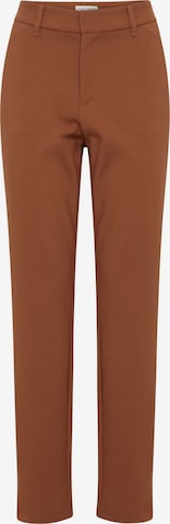 PULZ Jeans Slimfit Hose 'Bindy' in Braun: Vorderseite