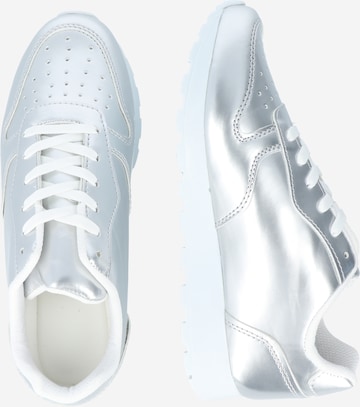 Nasty Gal Platform trainers in Silver
