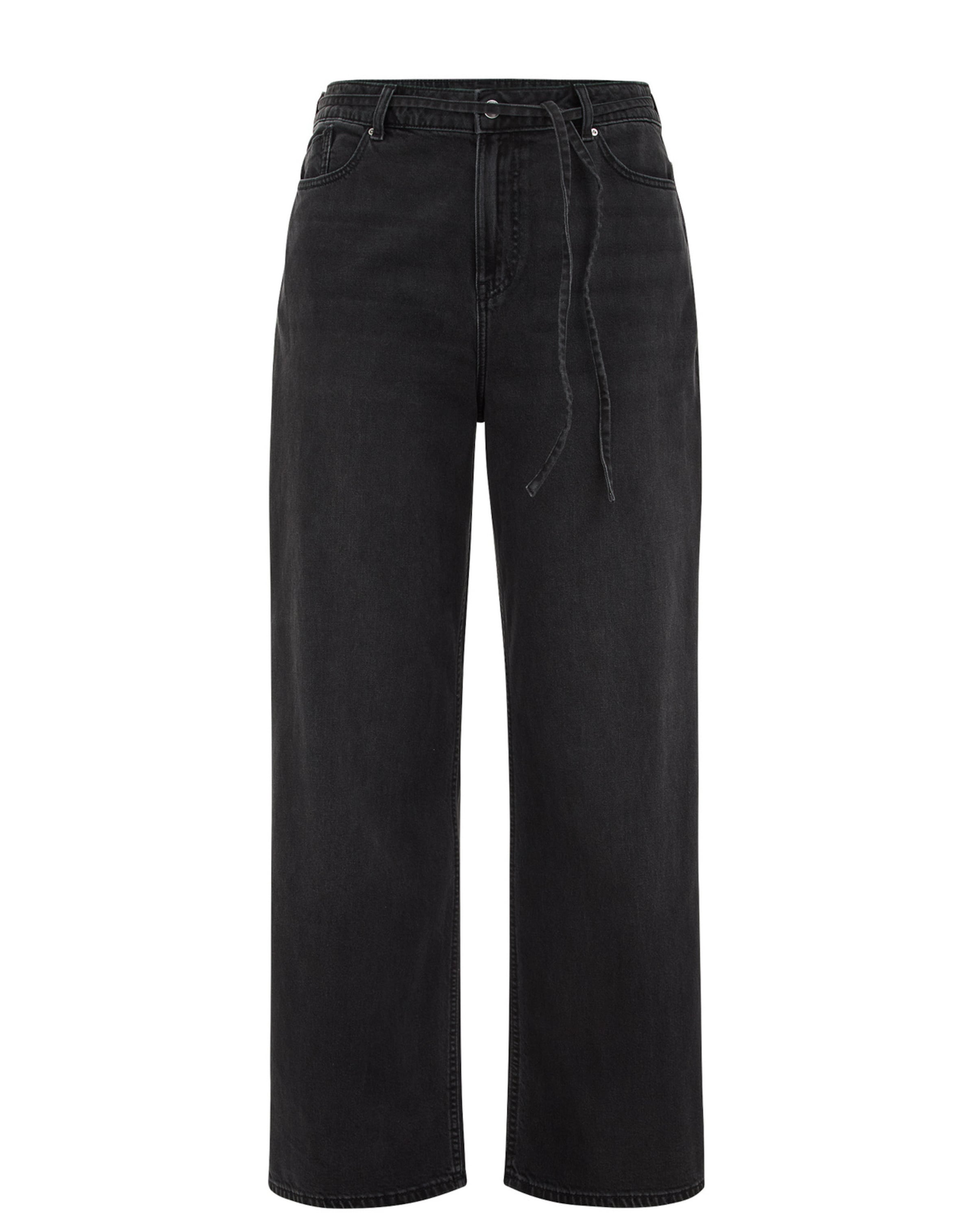 WE Fashion Loosefit Džíny – černá: přední strana