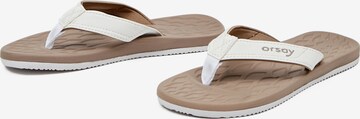 Orsay T-Bar Sandals in White