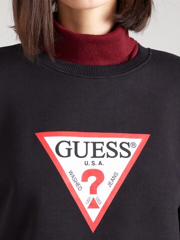 GUESS JEANS Μπλούζα φούτερ 'ICONIC' σε μαύρο
