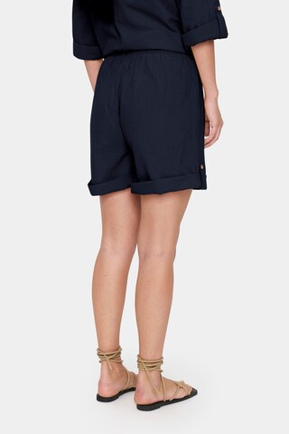 SAINT TROPEZ Loosefit Broek 'Zalinda' in Blauw