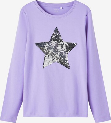 NAME IT Shirt 'Bistar' in Purple: front