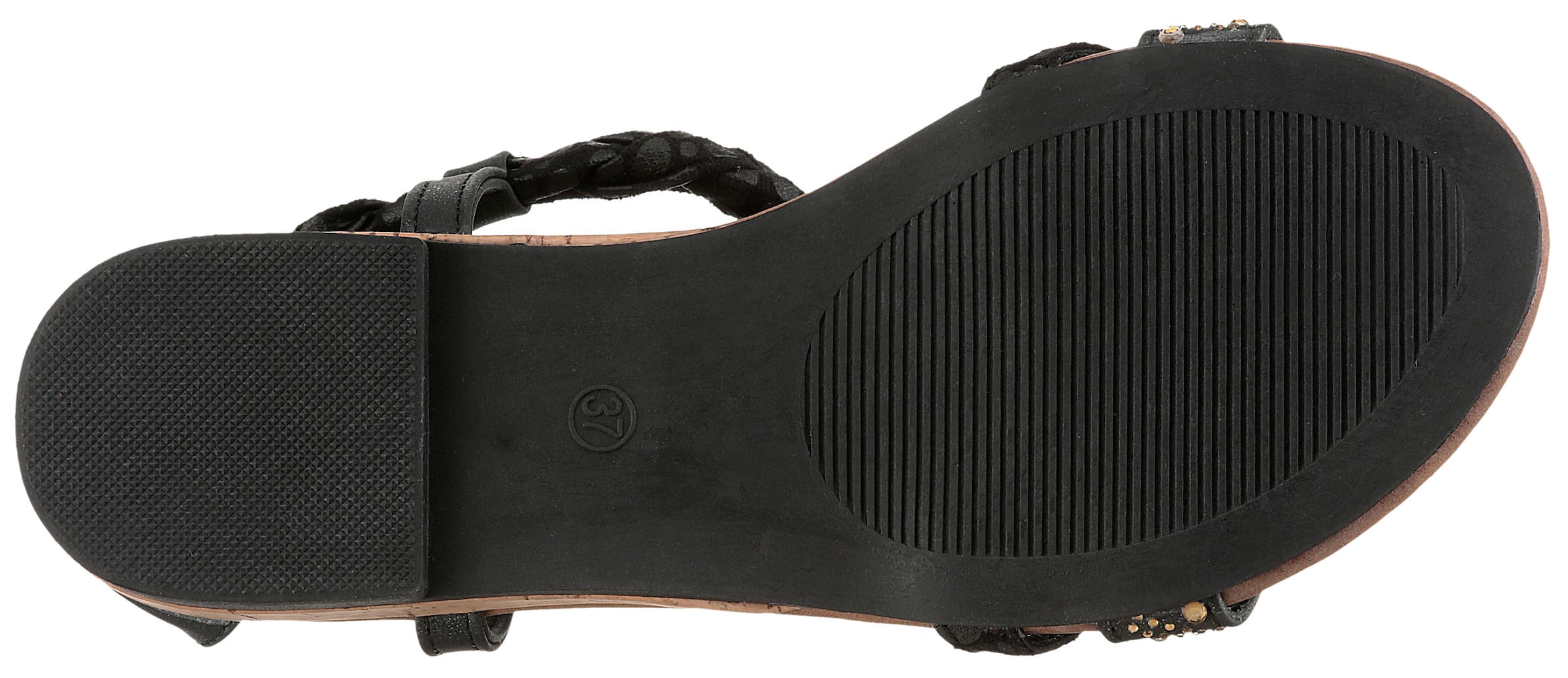 Aniston Strap Sandals in Black