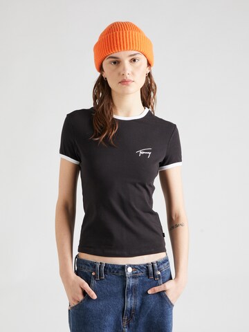 Tommy Jeans Shirt in Black: front