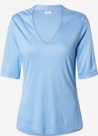 s.Oliver BLACK LABEL T-Shirt in Blau: predná strana