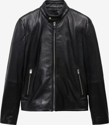 MANGO MAN Between-Season Jacket 'Cuir' in Black: front