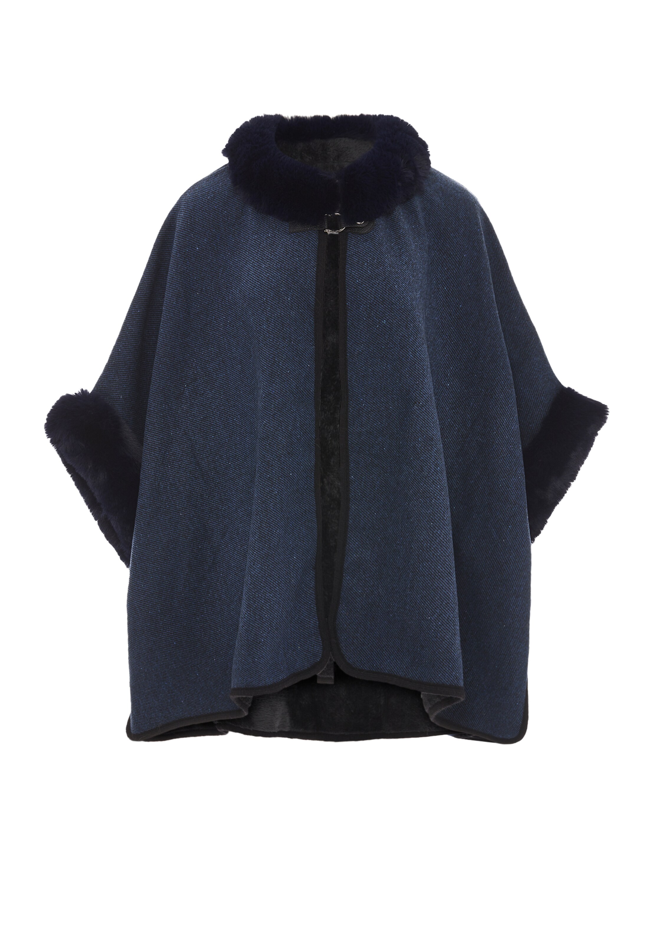 FRAULLY Cape in Blue: front