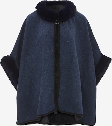 FRAULLY Cape in Blue: front