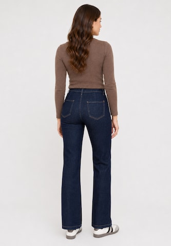 Elara Wide leg Jeans in Blue