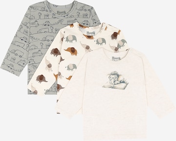 Tricou 'Albert Elephant' de la Hust & Claire pe bej: față
