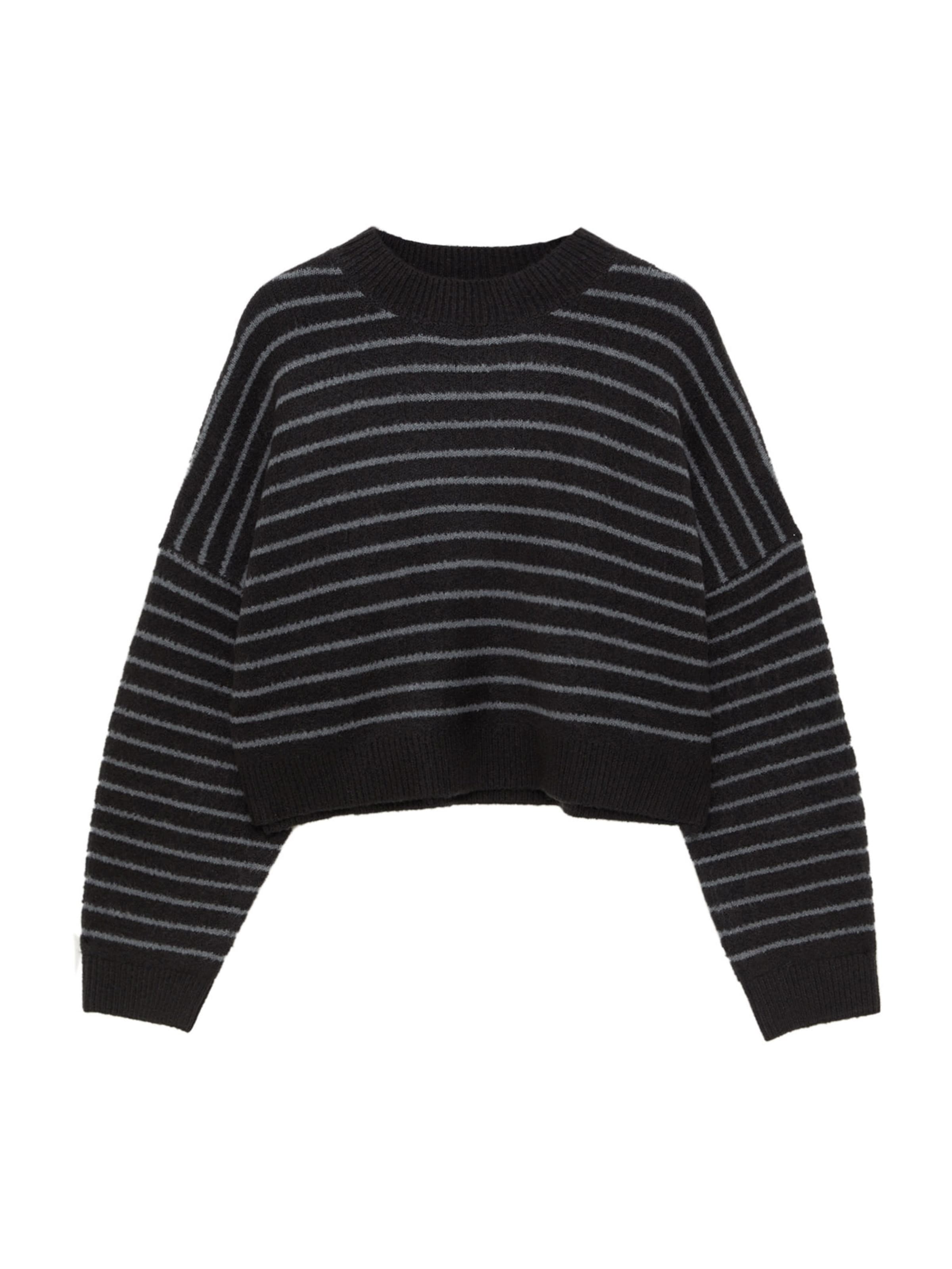 Pull-over Pull&Bear en noir : devant