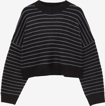 Pull&Bear Sweter w kolorze czarny: przód