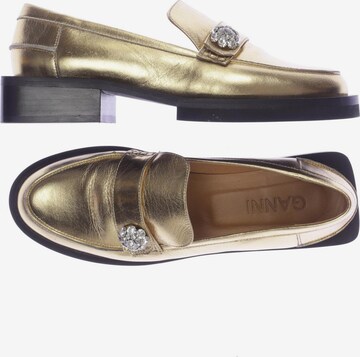GANNI Flats & Loafers in 38 in Gold: front