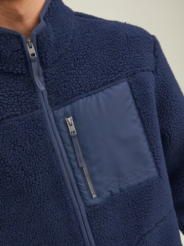 JACK & JONES Fleece jas 'Park' in Blauw