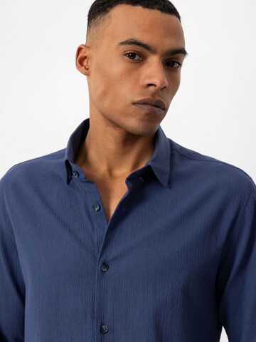 Coupe regular Chemise Antioch en bleu