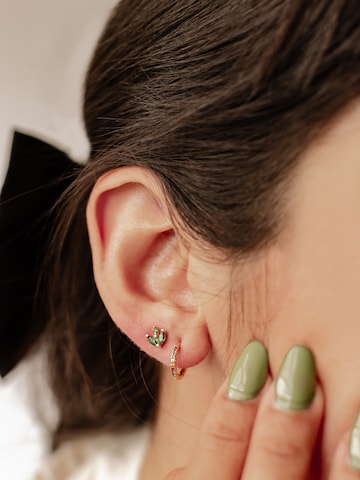 Hey Happiness - Pendientes 'Rainbow' en oro