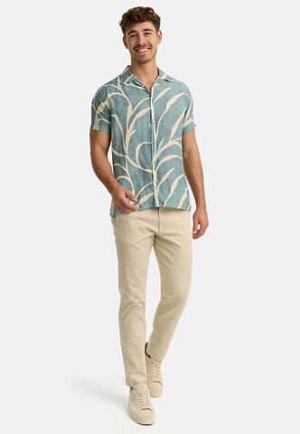 INDICODE JEANS Regular fit Button Up Shirt ' INMilky' in Blue