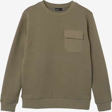 NAME IT Sweatshirt in Groen: voorkant