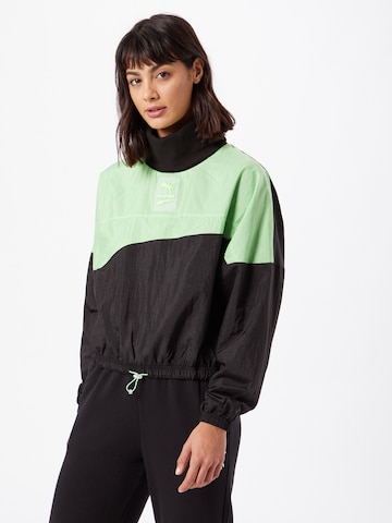 PUMA Αθλητική μπλούζα φούτερ σε πράσινο: μπροστά