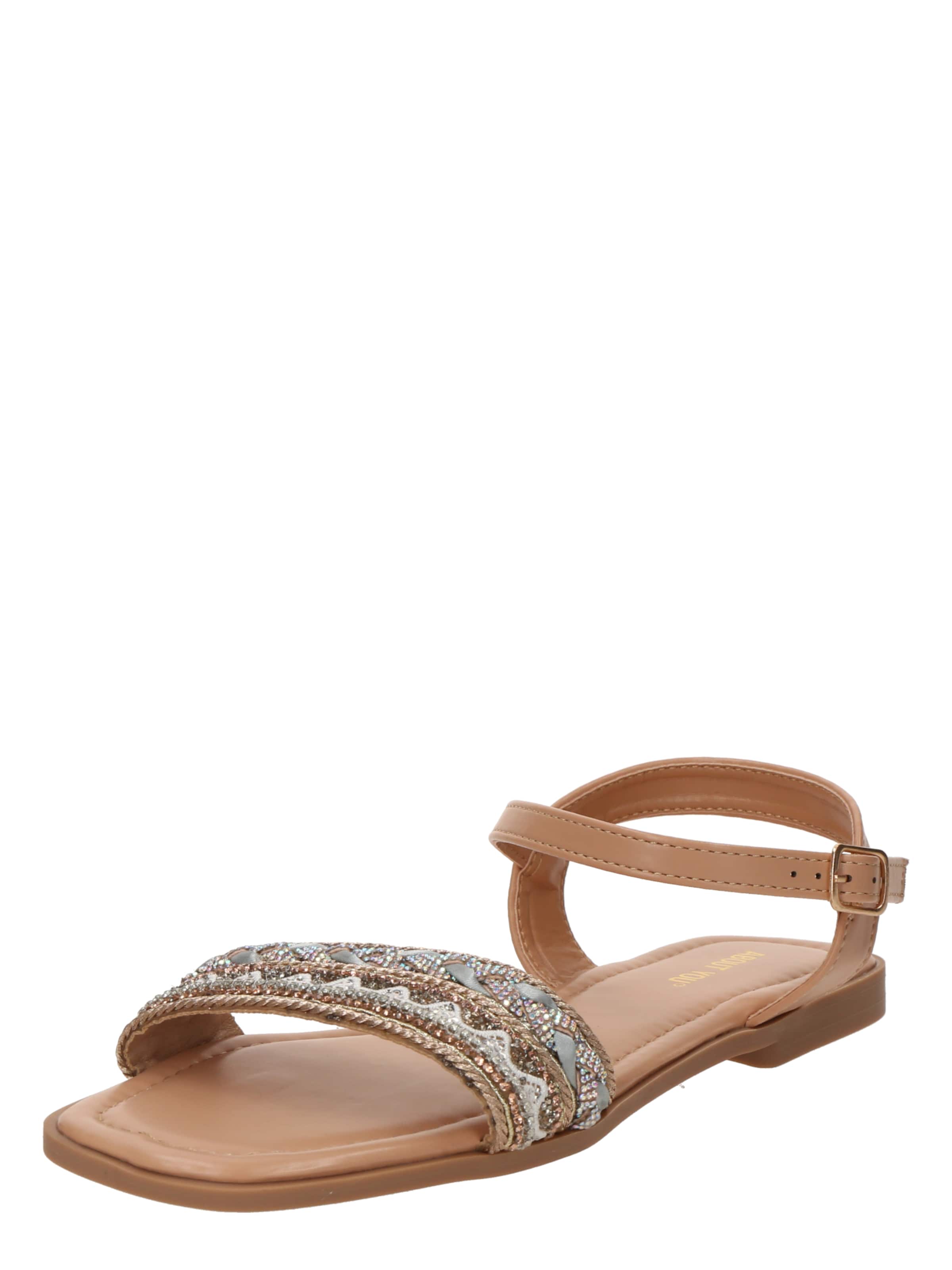 ABOUT YOU Sandały z rzemykami &#x27;Mathilda&#x27; w kolorze brązowy: przód