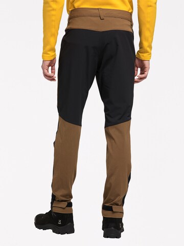 Haglöfs Slim fit Outdoor Pants 'Rugged Flex' in Brown